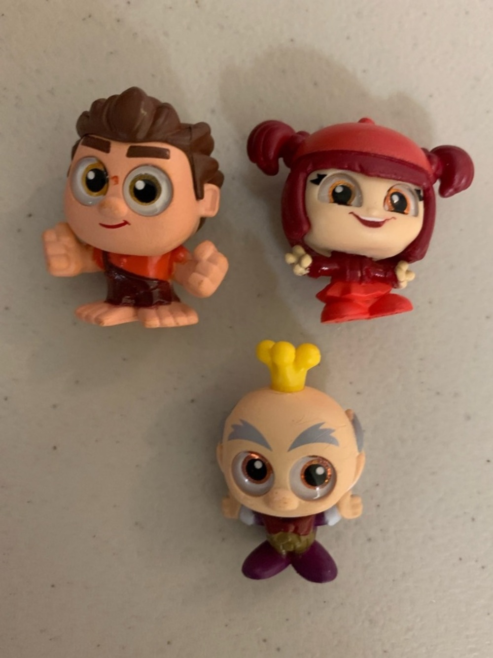 Disney Doorables Mini Figure Lot-Wreck It Ralph-Jubileena Bing-Bing,King Candy